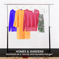 - Plastic Hangers 50 Pack - Perfect Space Saving Clothes Hanger - Durable and Strong Closet Organizers and Storage Makes It Ideal Dorm Room Essentials for Girls or Guys (White)