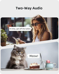 Indoor Camera 2K, Cameras for Home Security 5Ghz, 360° Pet Camera W/Motion Tracking, Phone App, 2-Way Audio, IR Night Vision, Siren, Works with Alexa & Google Assistant