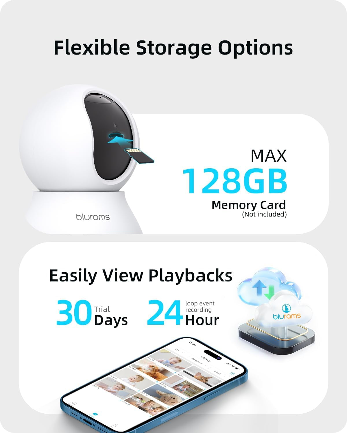 Indoor Camera 2K, Cameras for Home Security 5Ghz, 360° Pet Camera W/Motion Tracking, Phone App, 2-Way Audio, IR Night Vision, Siren, Works with Alexa & Google Assistant