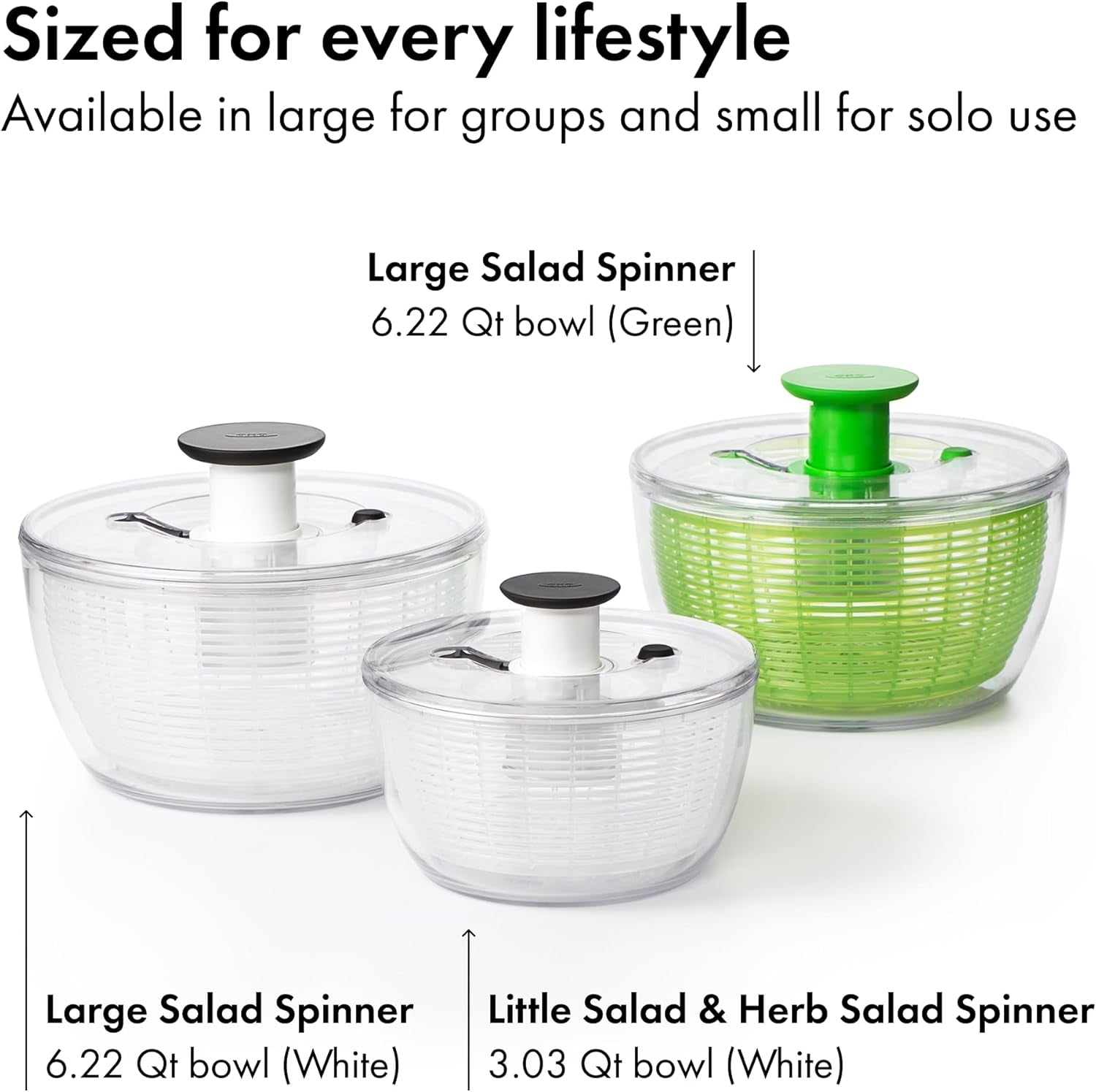 Good Grips Salad Spinner, Fruit Washer and Lettuce Spinner