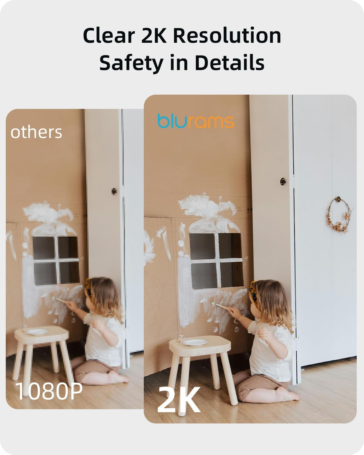 Indoor Camera 2K, Cameras for Home Security 5Ghz, 360° Pet Camera W/Motion Tracking, Phone App, 2-Way Audio, IR Night Vision, Siren, Works with Alexa & Google Assistant