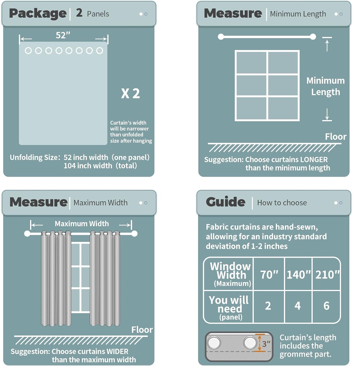 Tan Curtains 84 Inch for Living Room - Light Filtering Faux Linen Look with Burlap Texture, Rustic Farmhouse Window Panels (Set of 2, 52" Wide)