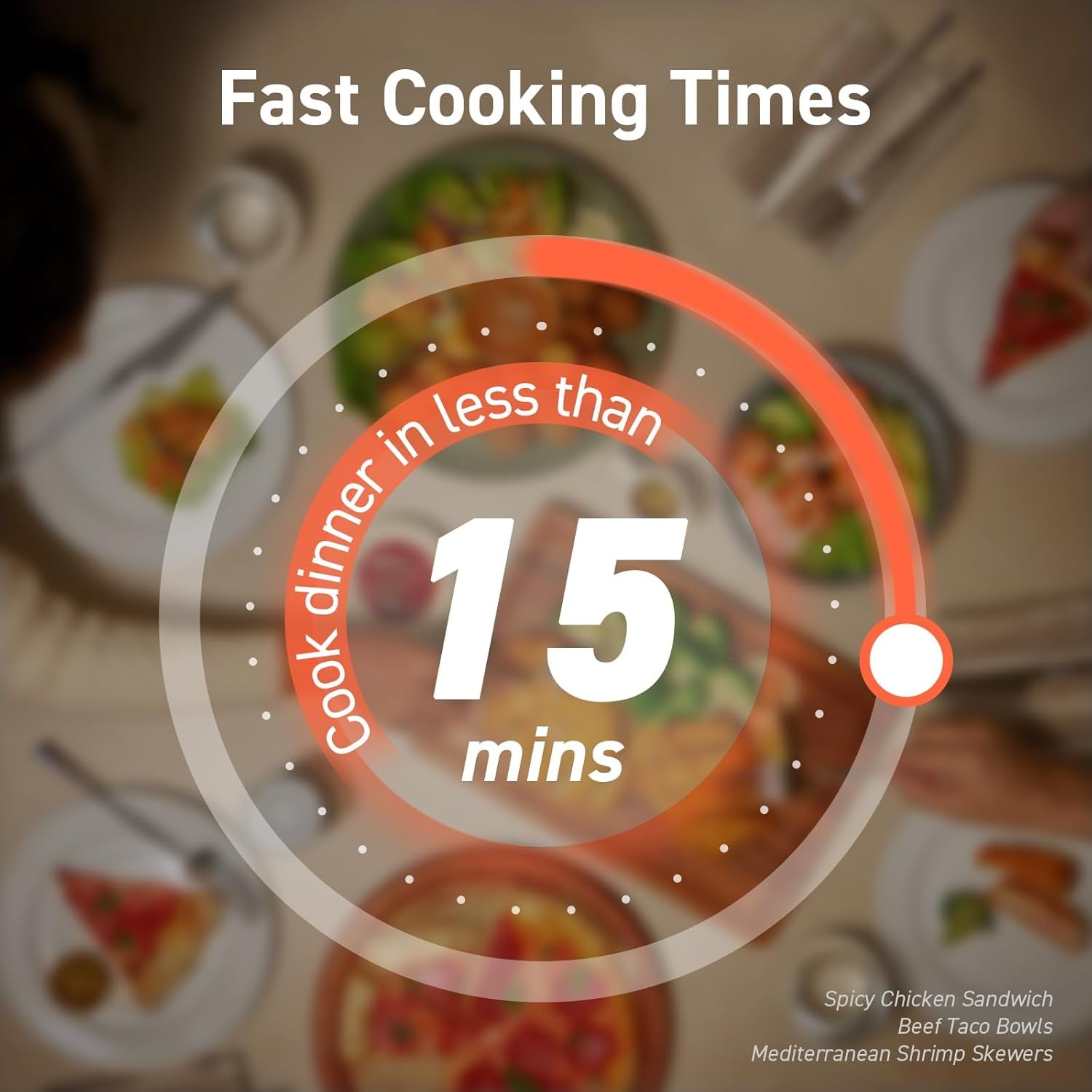 Air Fryer 9-In-1, Compact & Large 6-Qt, Fast Turbo Modes, 90–450°F Precise Heat for Even Results, up to 95% Less Oil*, Roast, Bake, Dry, Reheat, Frozen, Broil, Proof, 120V, Turboblaze, Grey