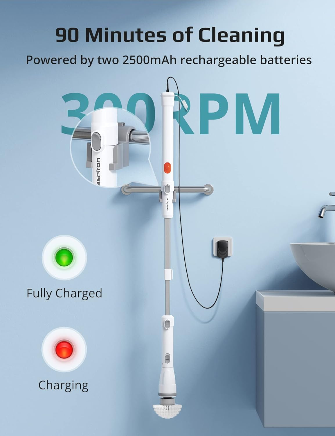 Electric Spin Scrubber,  Cordless Electric Scrubber & Stardrops - the Pink Stuff - the Miracle All Purpose Cleaning Paste